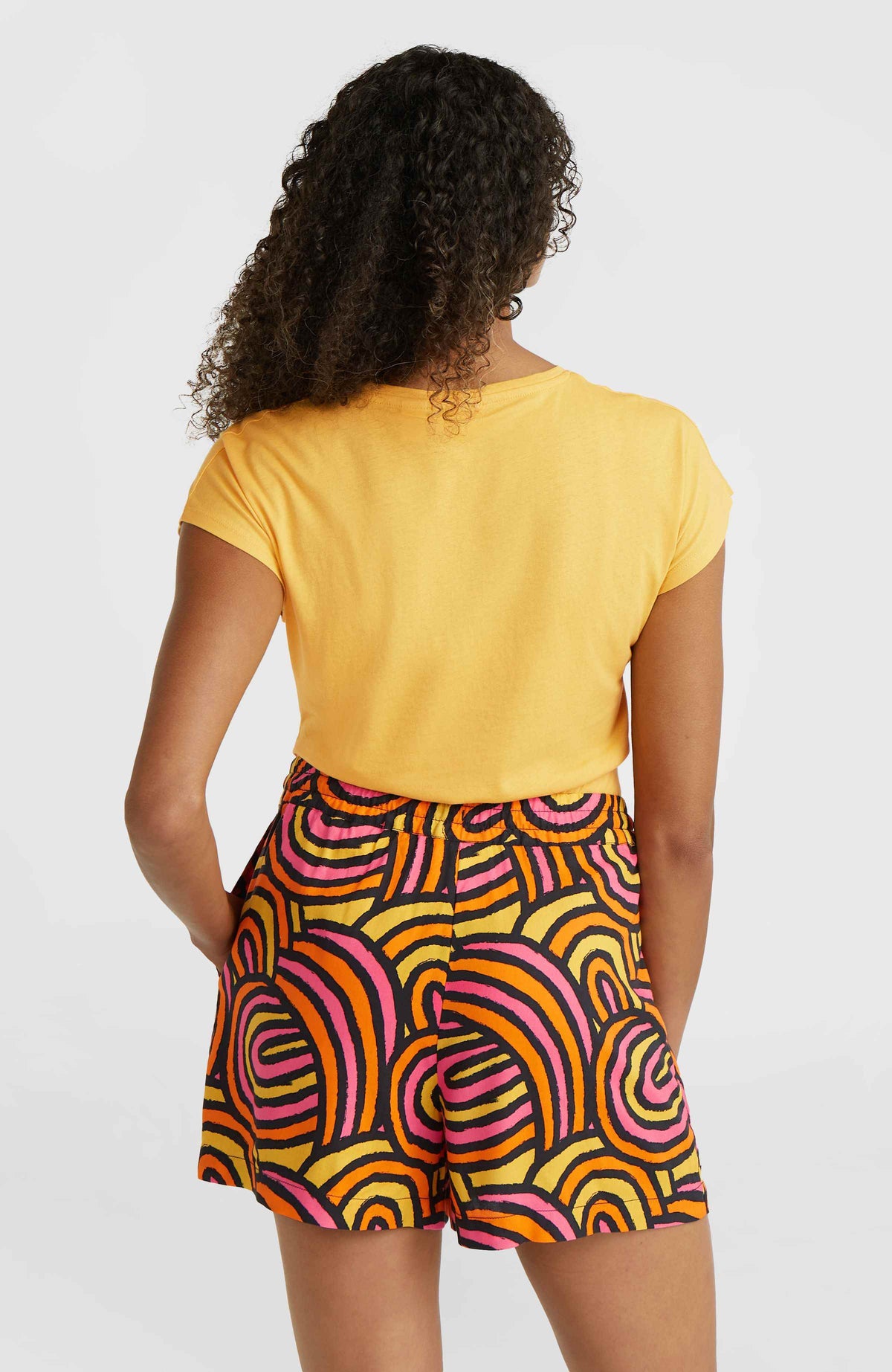 Short Amiri Beach | Orange Rainbow Stripe