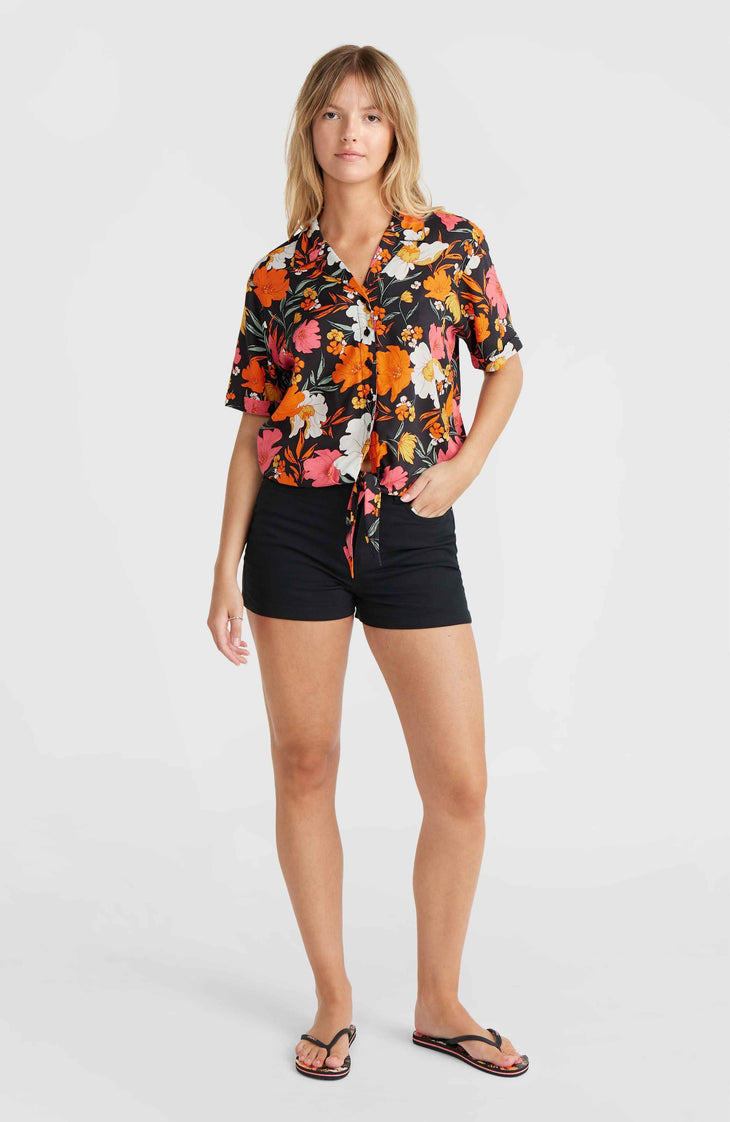 Short à cinq poches en tissu extensible Essentials | Black Out