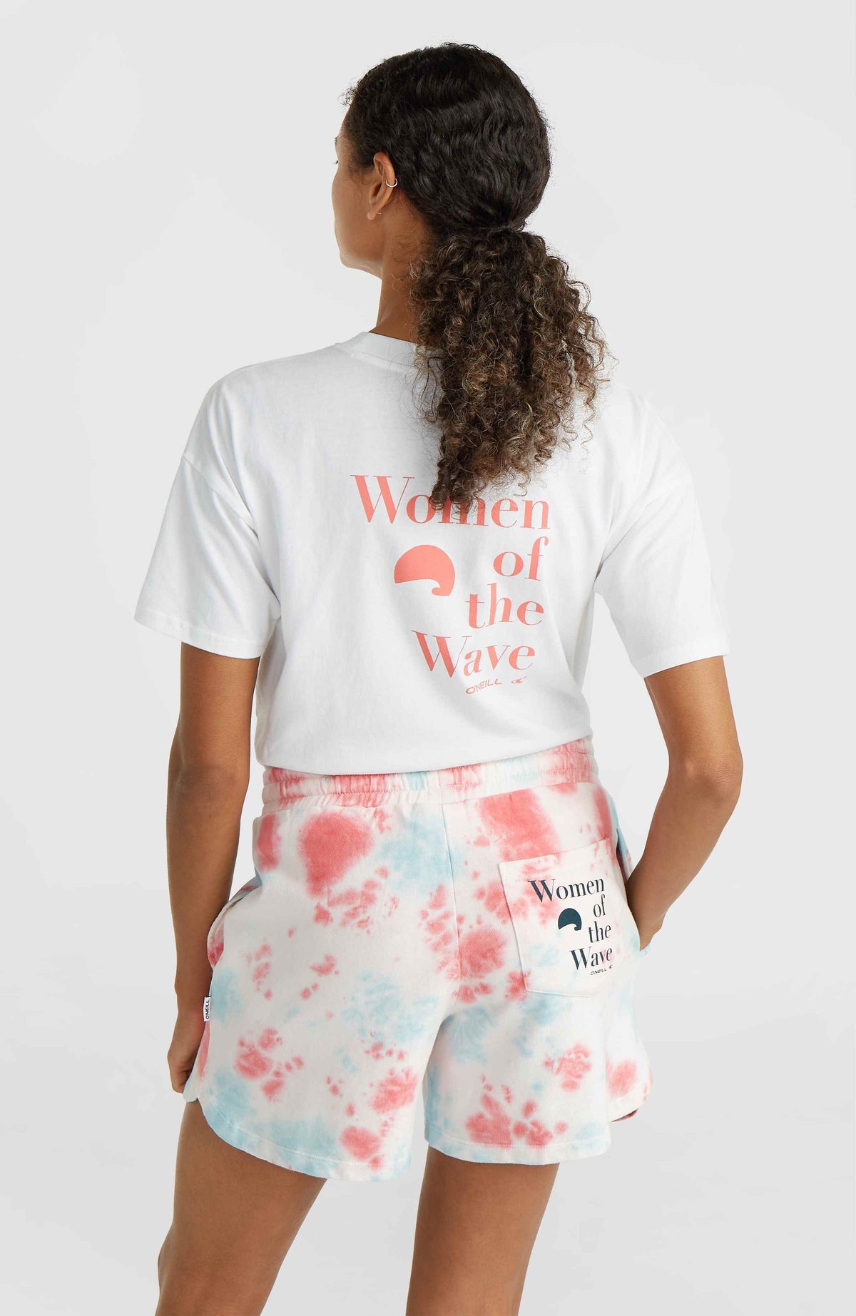 Short de survêtement Women of the Wave | Pink Ice Cube Tie Dye