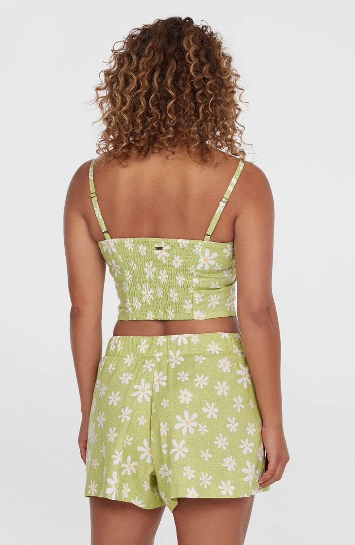 Short Beach Vintage | Green Daisyline