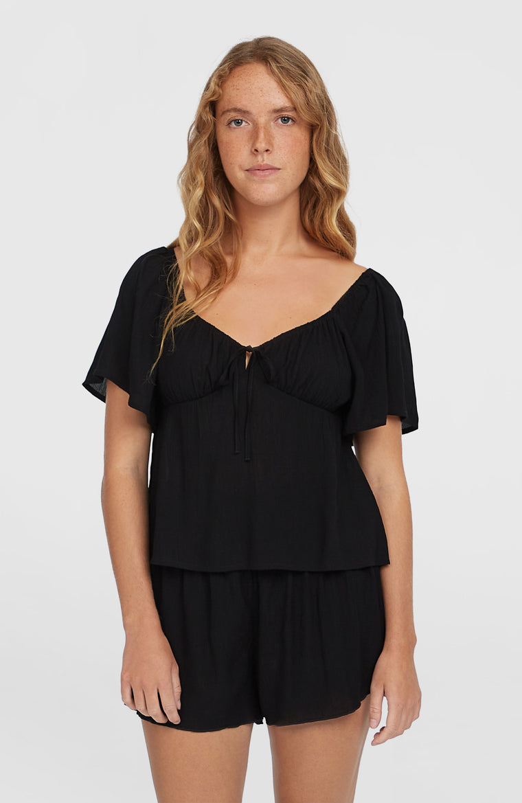 Short Johnny Smocked Waist | Black Out Short Johnny Smocked Waist | Black Out