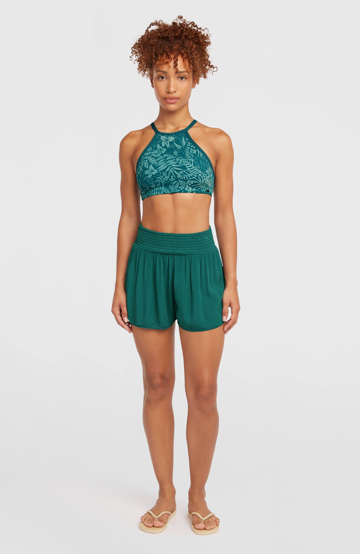 Short Johnny Smocked Waist | Botanical Heat