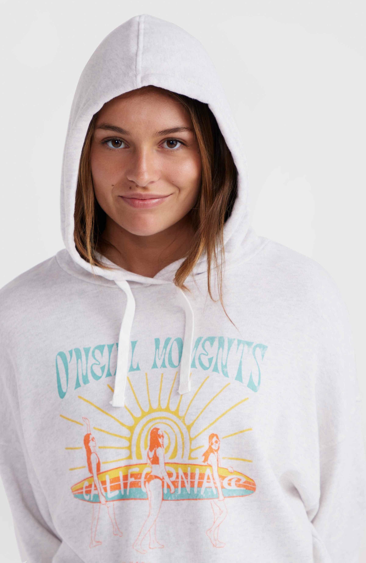 Sweat à capuche O'Neill Beach Vintage | White Melange