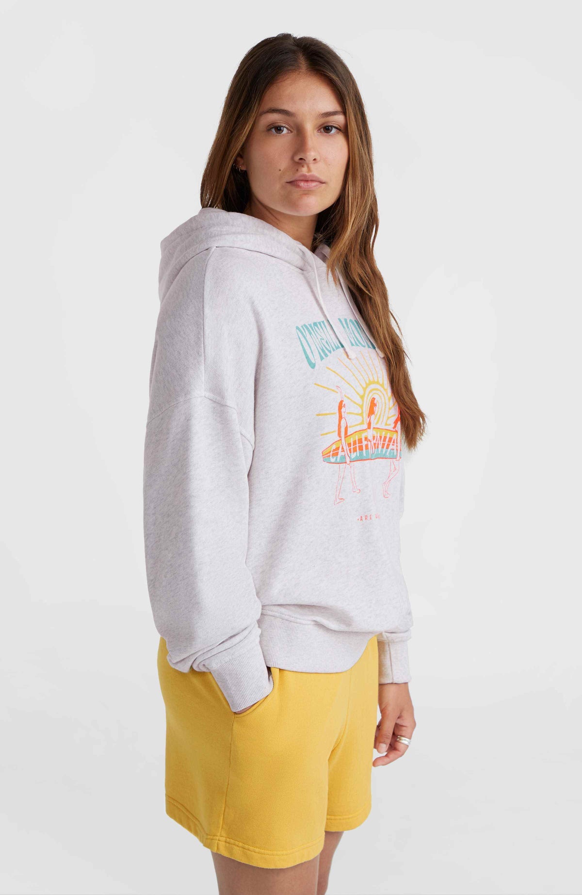 Sweat à capuche O'Neill Beach Vintage | White Melange