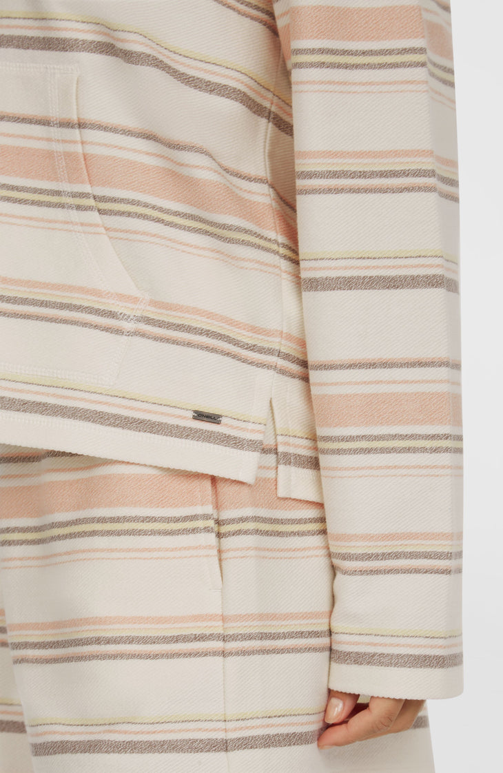Sweat à capuche Bavaro | White Bavarro Stripe