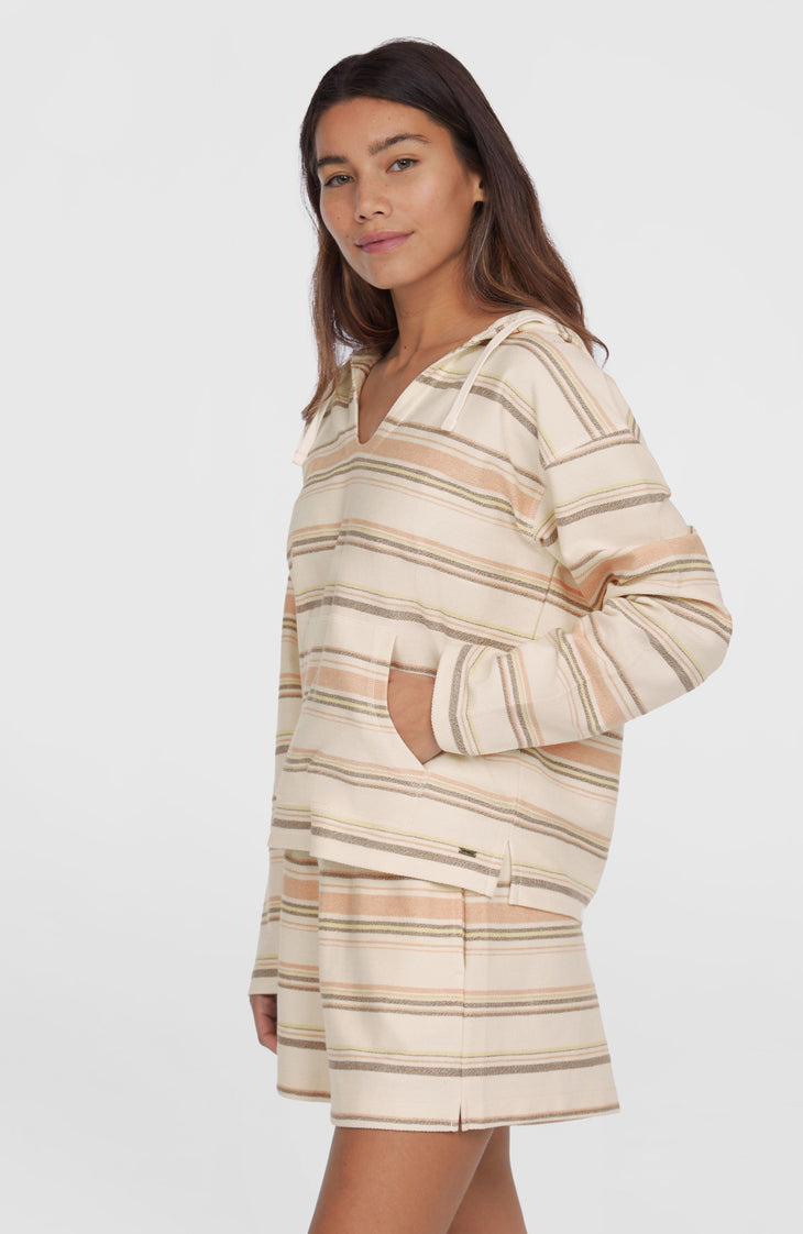 Sweat à capuche Bavaro | White Bavarro Stripe