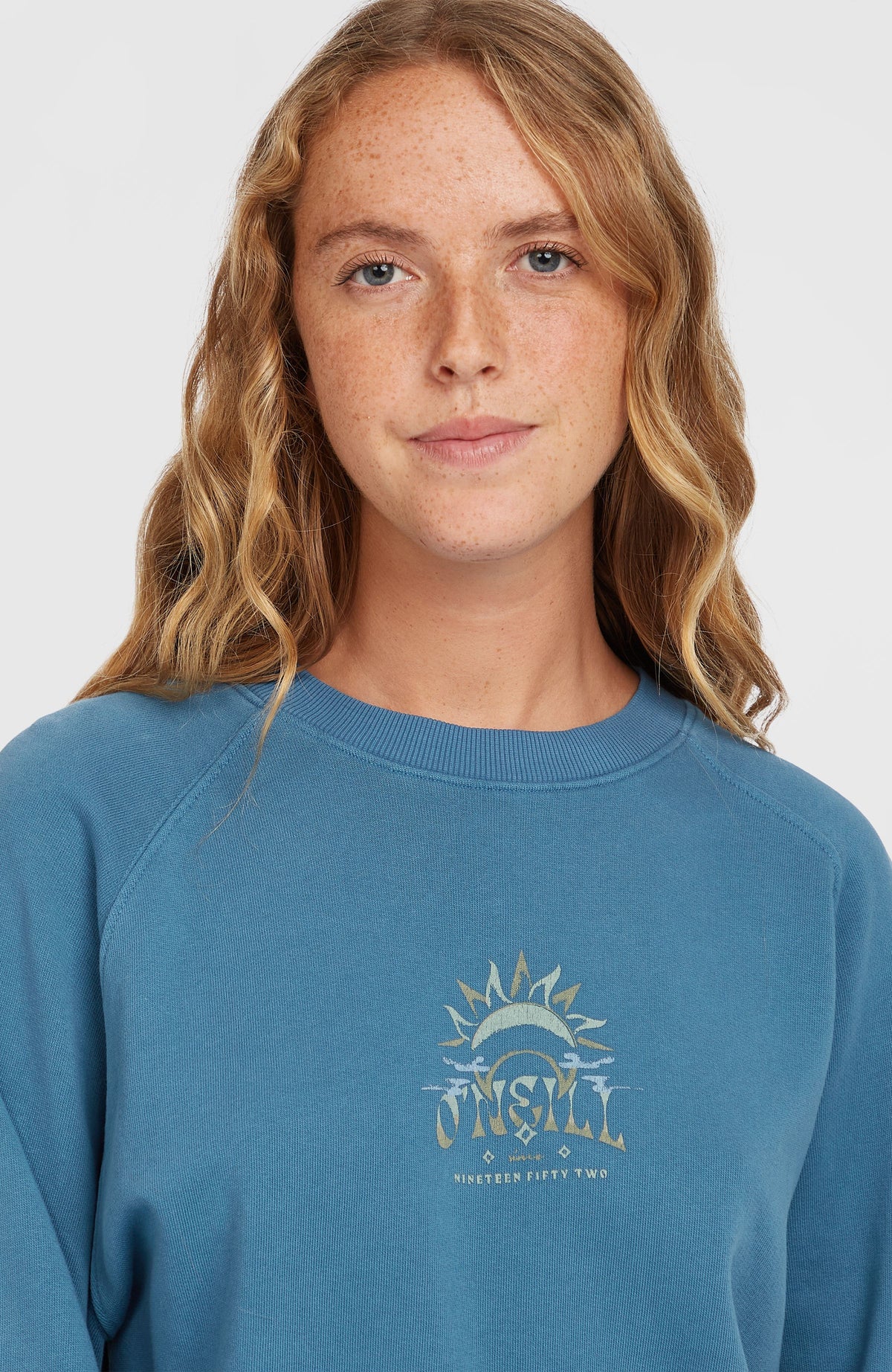 Sweatshirt Beach Vintage Crew | Copen Blue