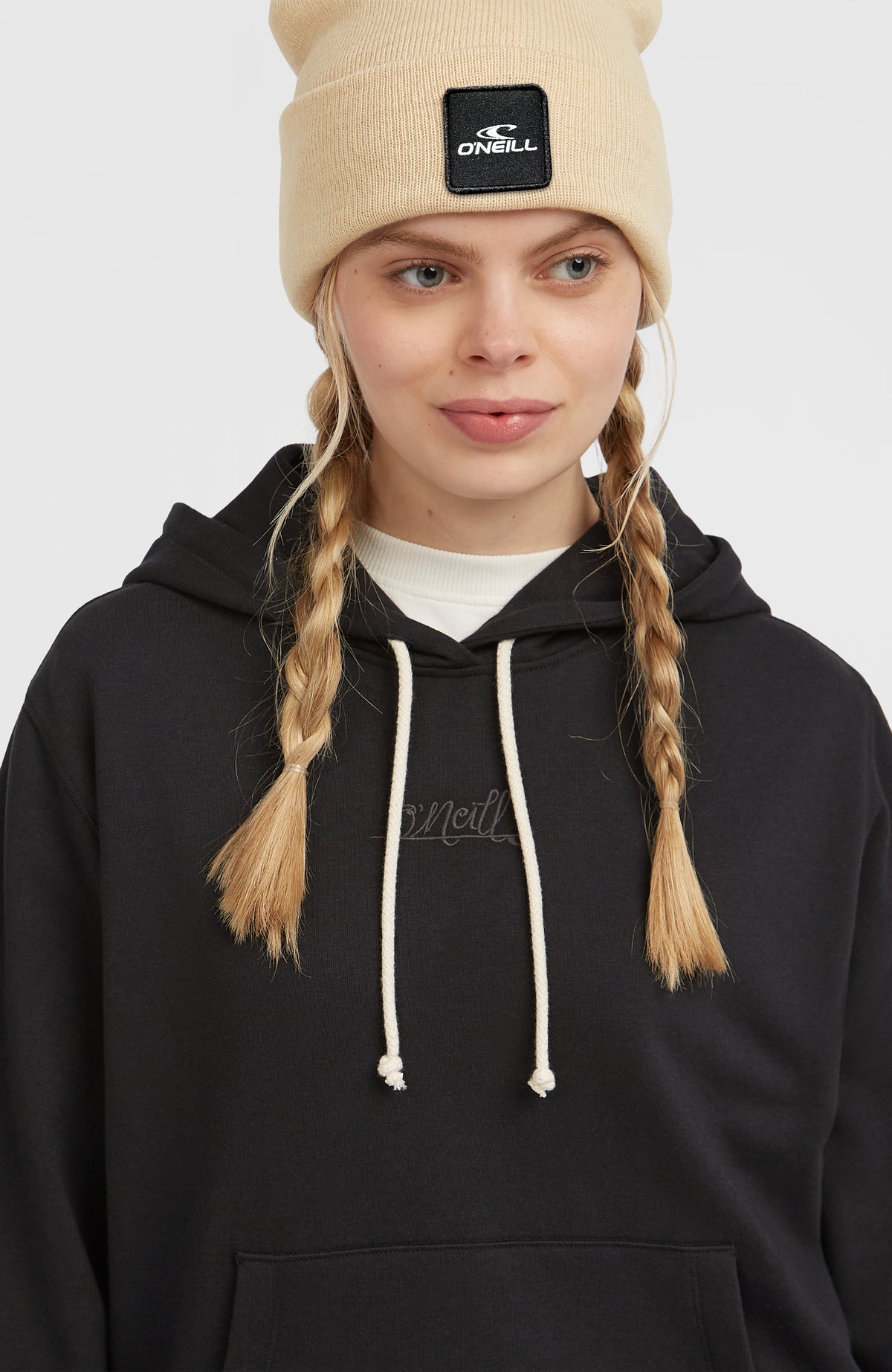 Sweat à capuche Essentials Script | Black Out