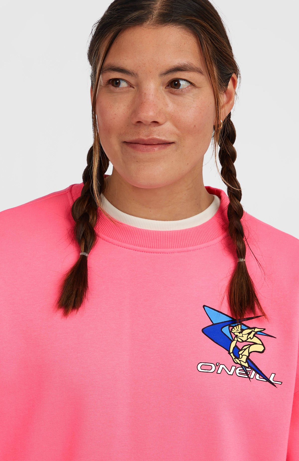 Sweatshirt à col rond FWC'Play | Skater Pink