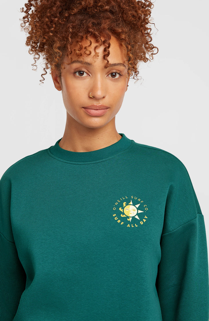 Sweatshirt Summer Must-Have Crewneck | Botanical Heat