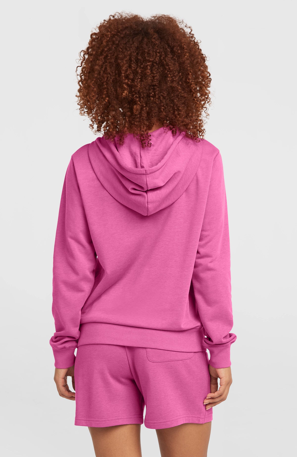 Sweat à capuche Essentials Script | Electric Fuschia
