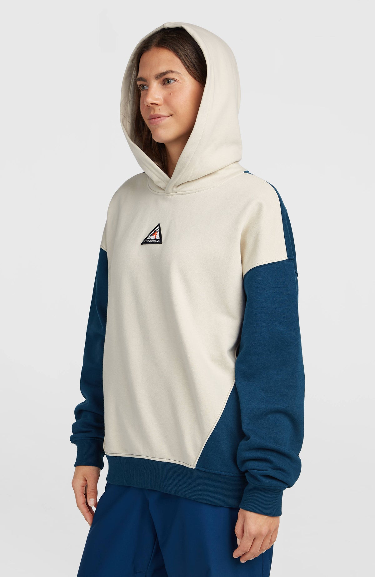 Sweat à capuche FWC'Play | Linen White Colour Block