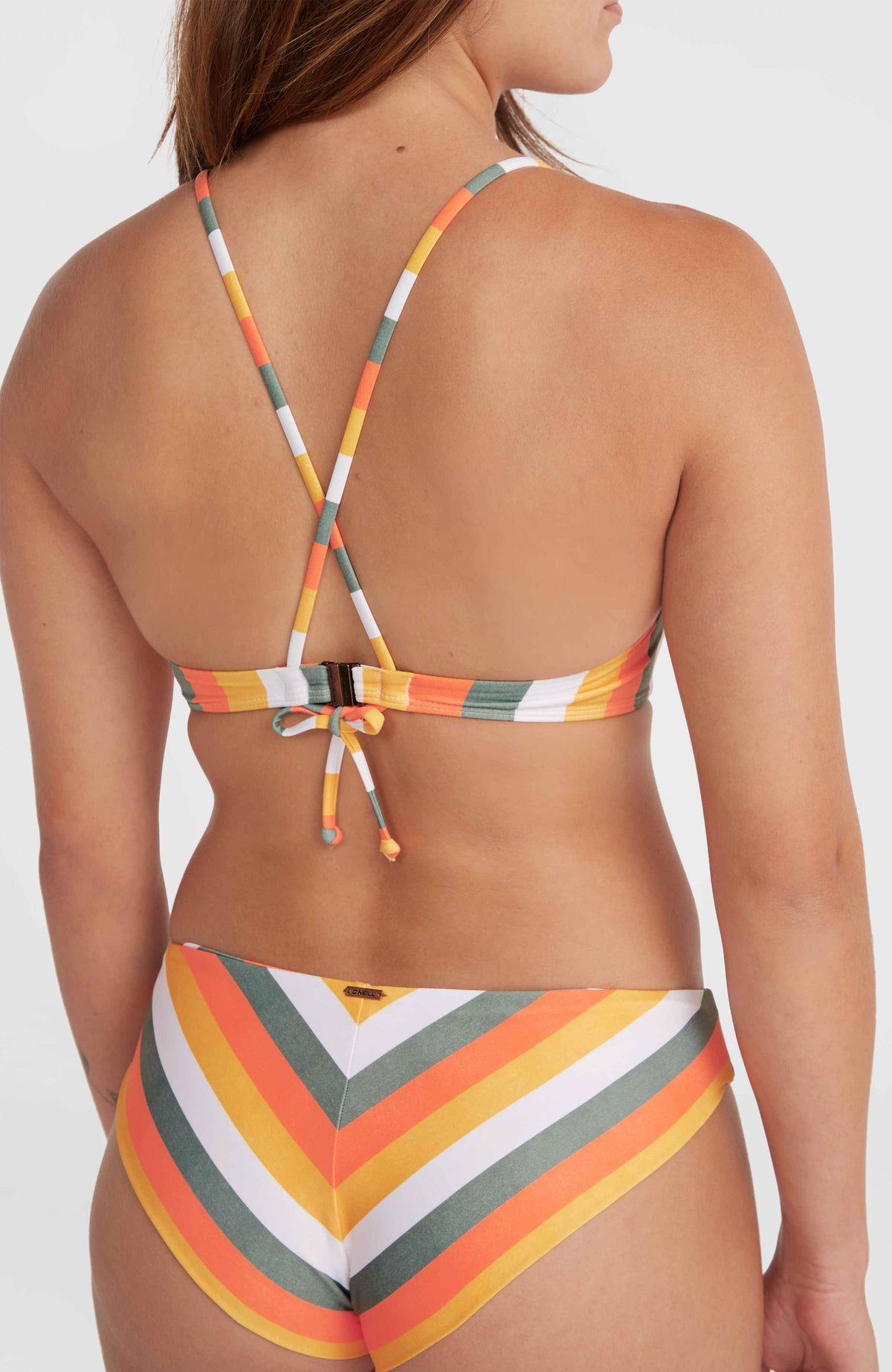 Ensemble de bikinis Baay Maoi | Orange Multistripe