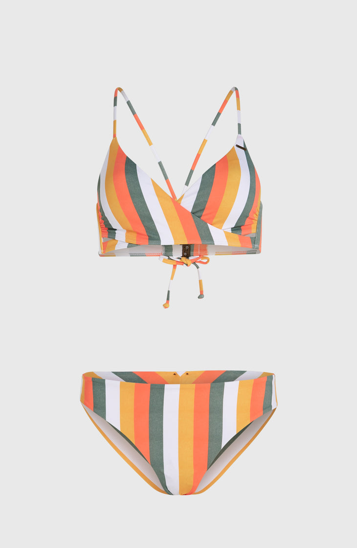 Ensemble de bikinis Baay Maoi | Orange Multistripe