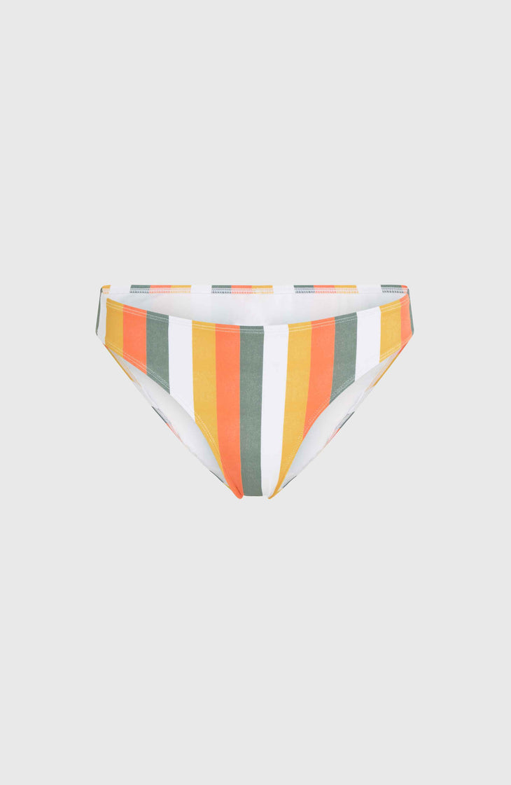 Bas de bikini Rita | Orange Multistripe
