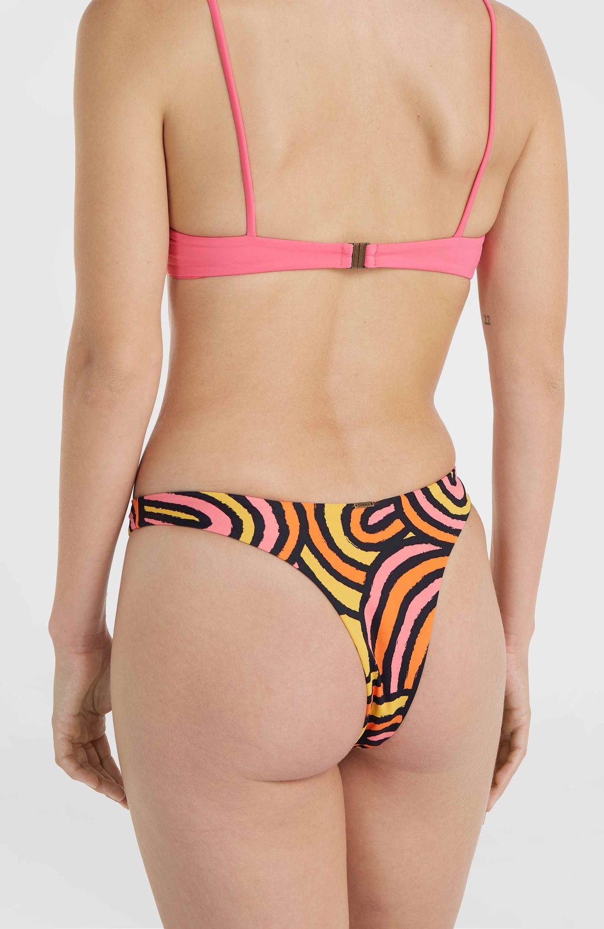 Bas de bikini Skye | Orange Rainbow Stripe