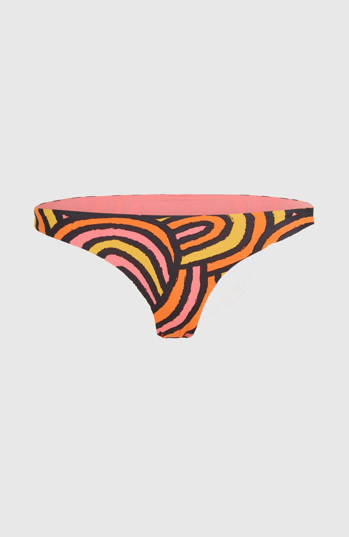Bas de bikini Skye | Orange Rainbow Stripe