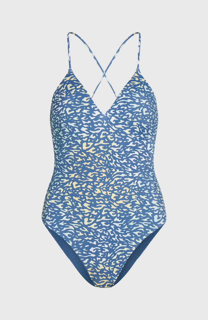 Maillot une pièce Jaida | Yellow Animal Blur