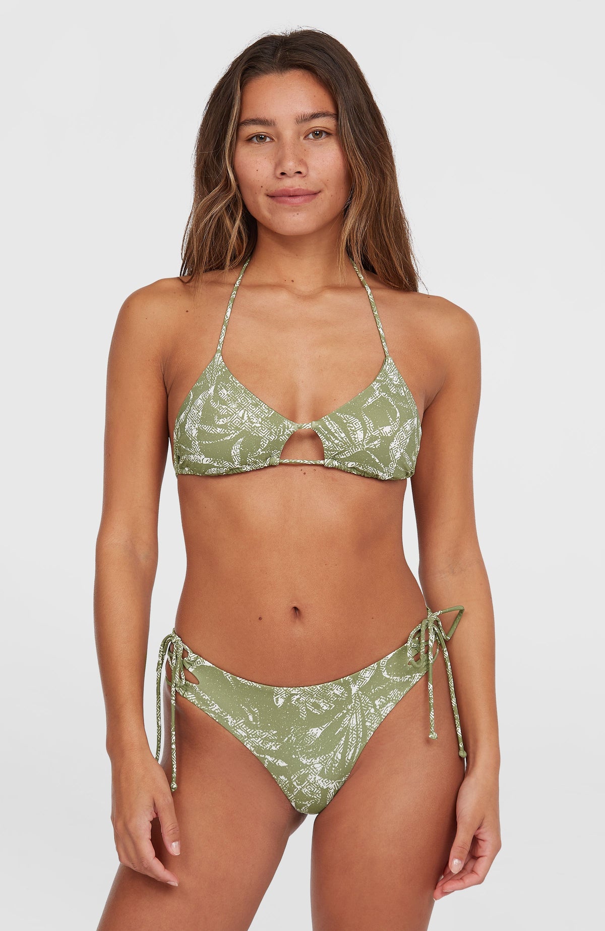 Ensemble de bikinis Madrid Jensen | Green Textured Jungle