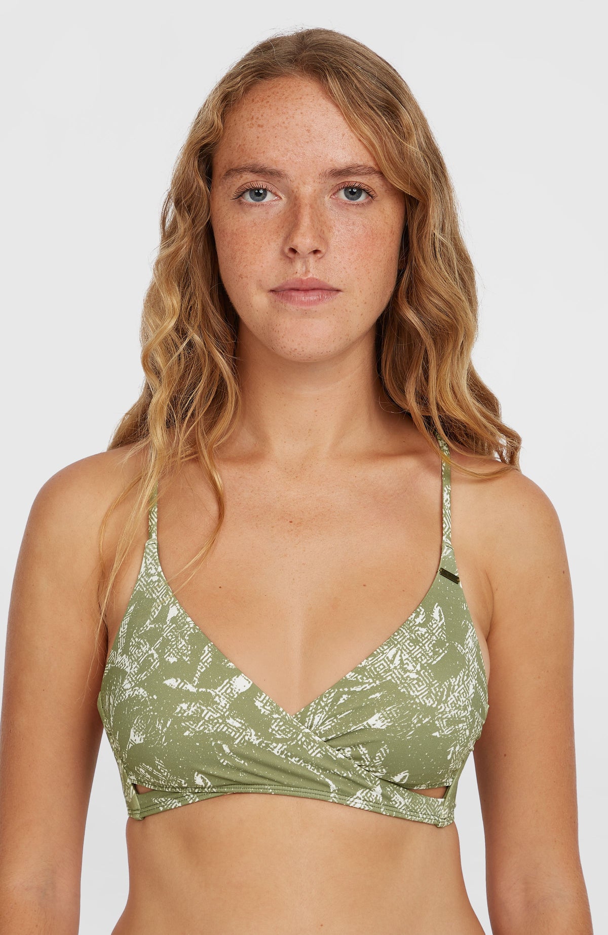 Haut de bikini Baay | Green Textured Jungle
