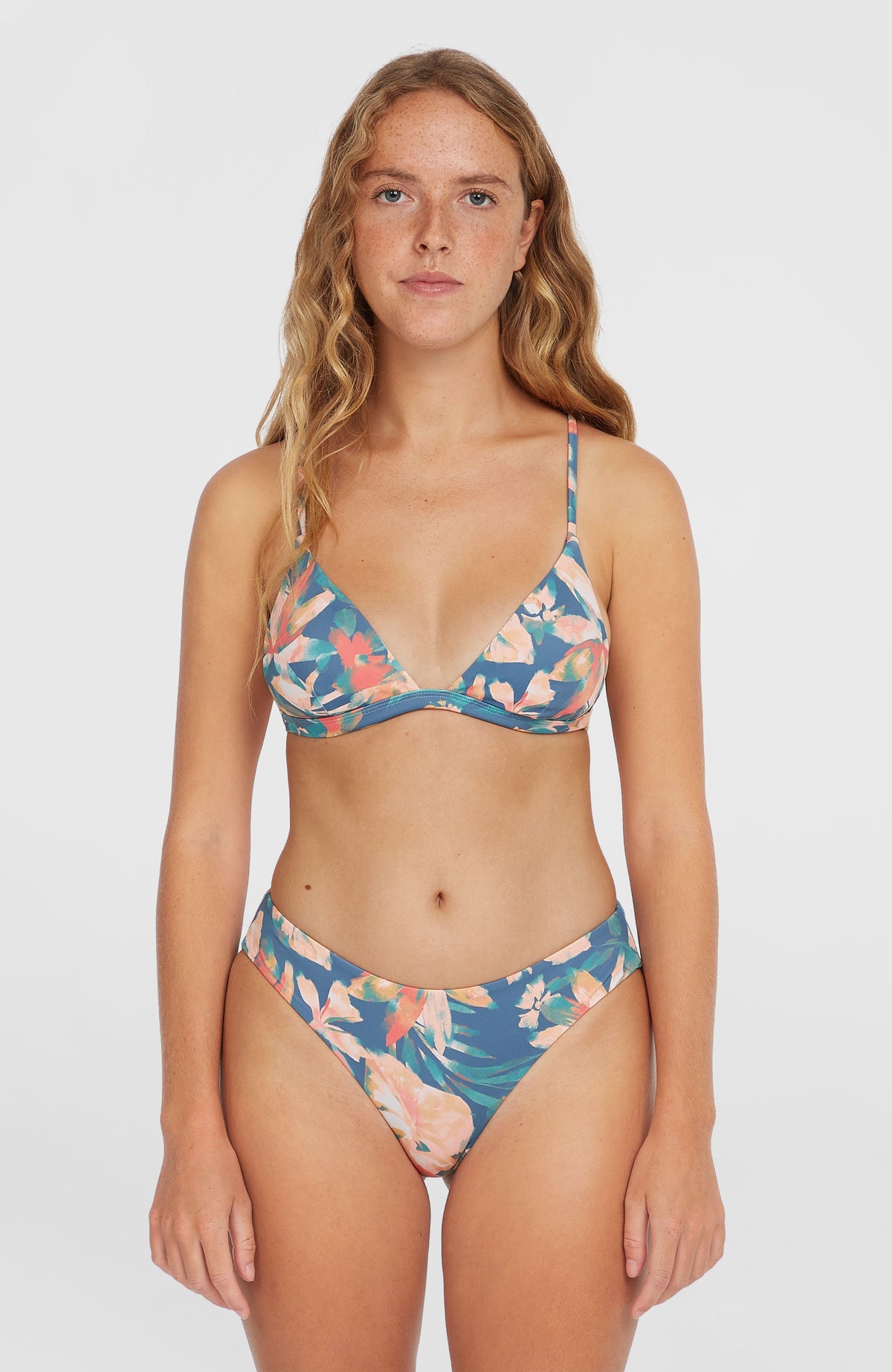 Haut de bikini Seaside Tri | Blue Painted Tropics