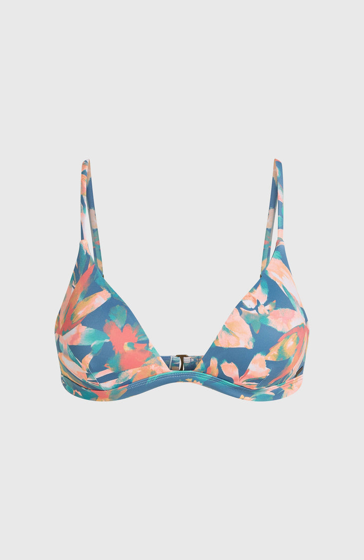 Haut de bikini Seaside Tri | Blue Painted Tropics