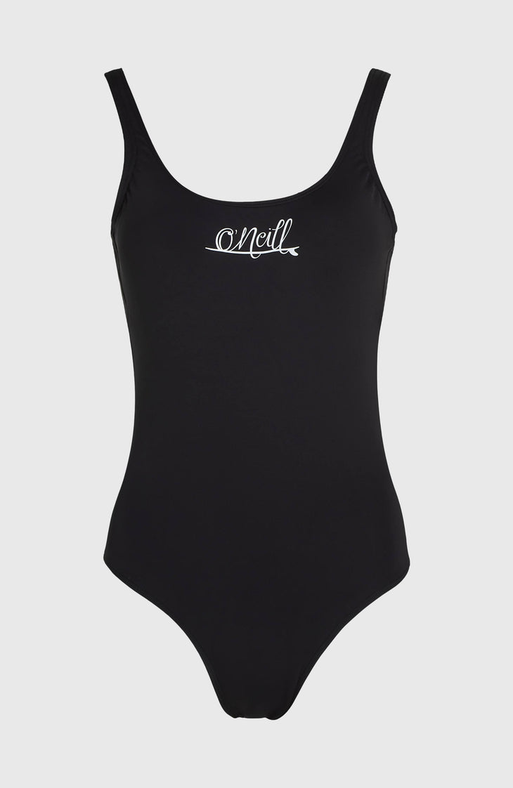 Maillot une pièce Essentials Script | Black Out