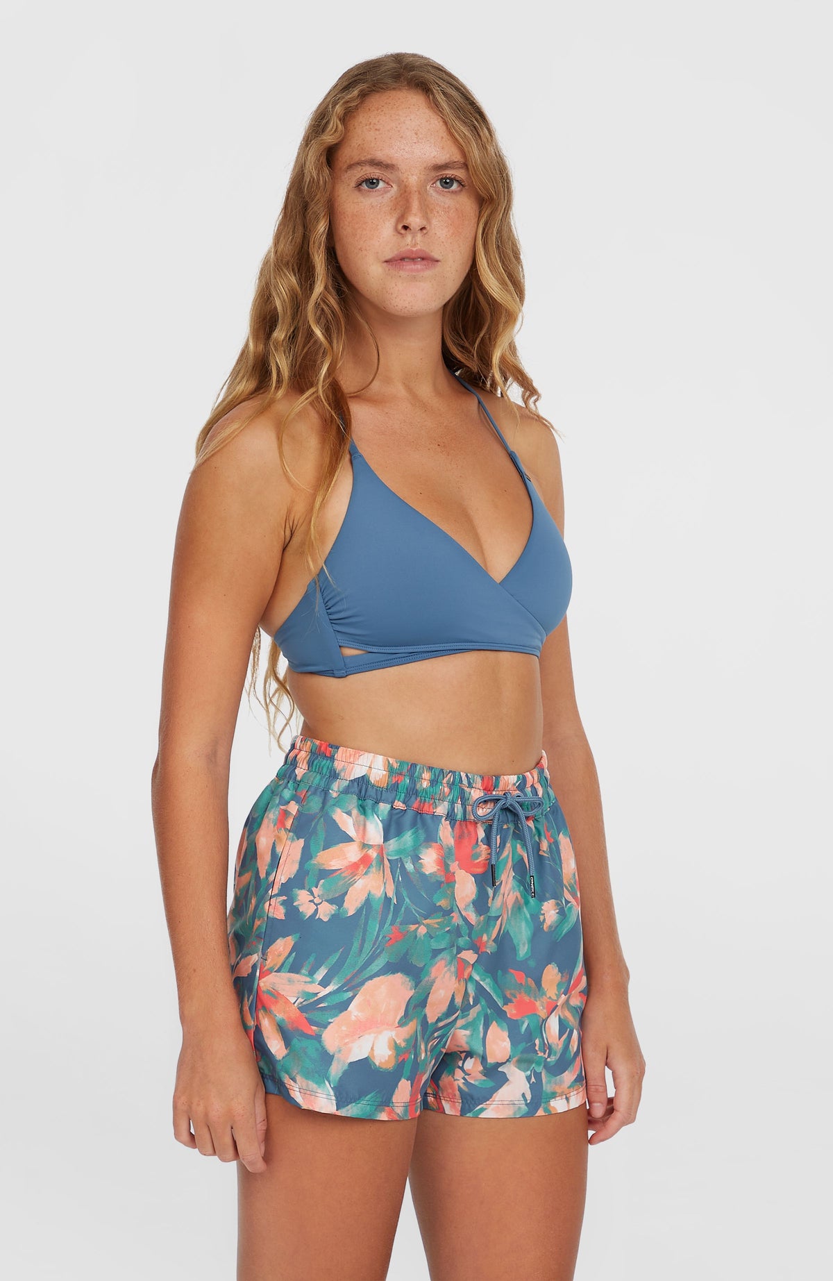 Short de bain Essentials Print 12'' | Blue Painted Tropics