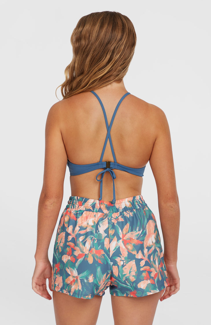 Short de bain Essentials Print 12'' | Blue Painted Tropics