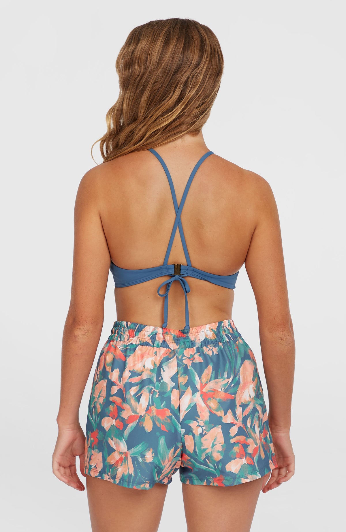 Short de bain Essentials Print 12'' | Blue Painted Tropics