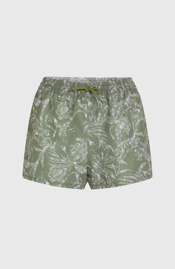 Short de bain Essentials Print 12'' | Green Textured Jungle