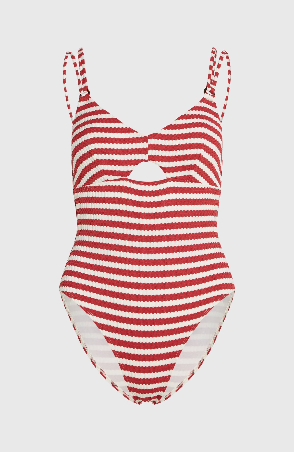 Maillot une pièce O'Riginals | White/Red Originals Stripe