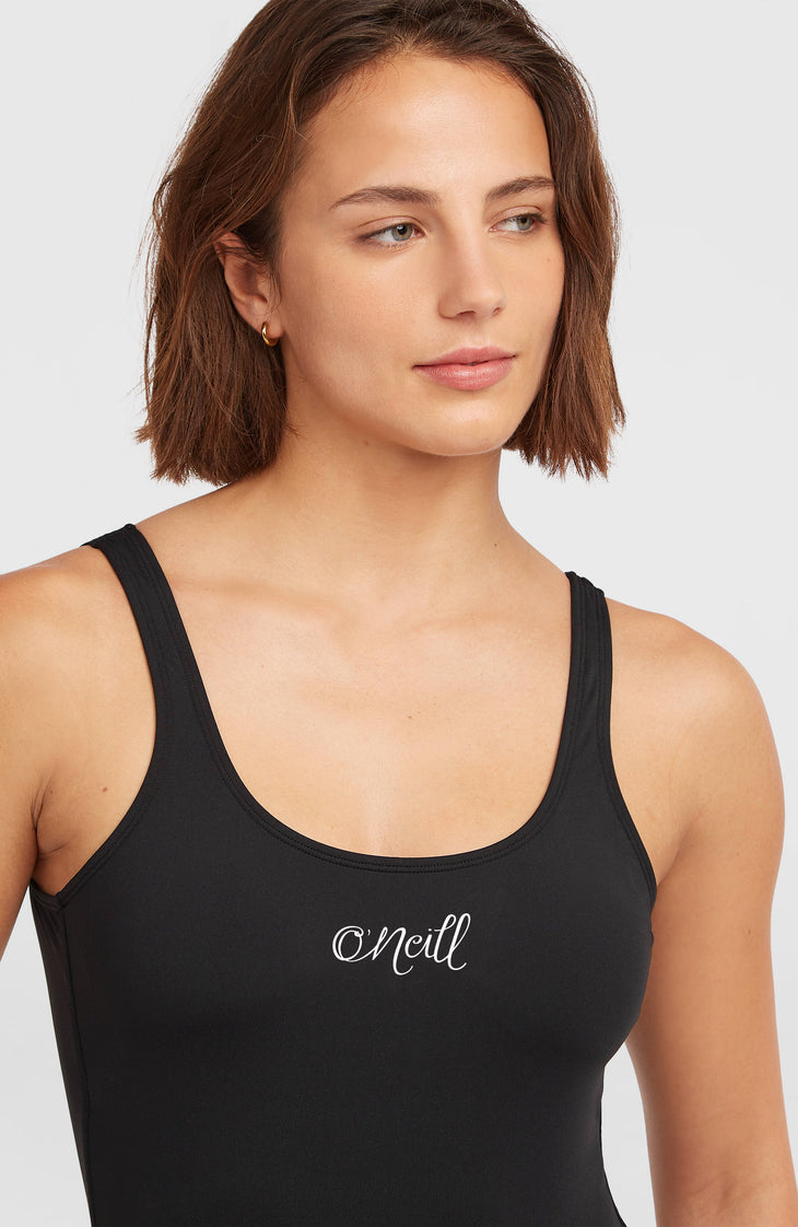 Maillot une pièce Essentials Script | Black Out