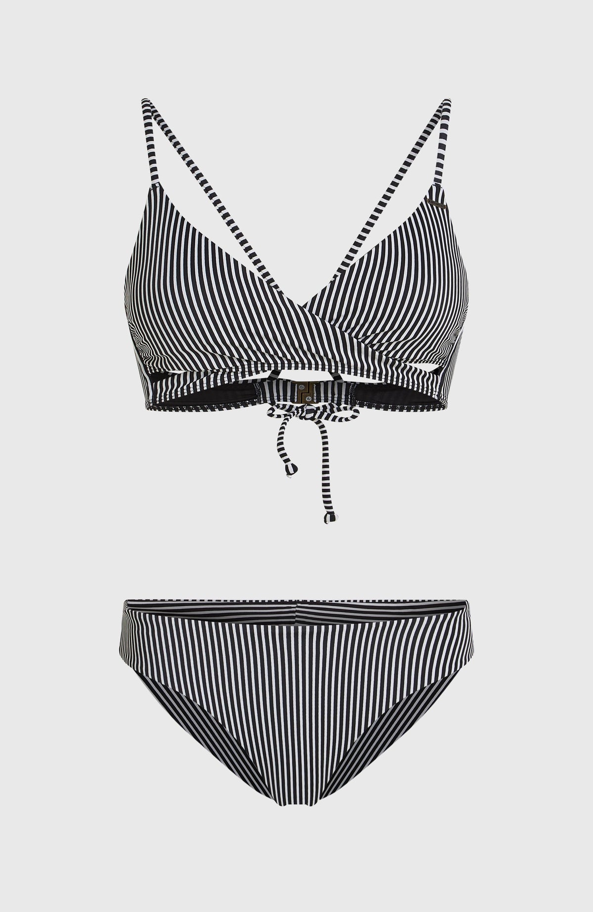 Ensemble de bikinis Essentials Baay Maoi | Black Micro Stripe