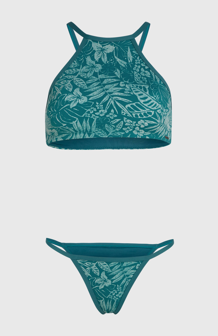 Ensemble de bikinis à col haut 3X Plus Rapide à Sécher | Green Island Sky