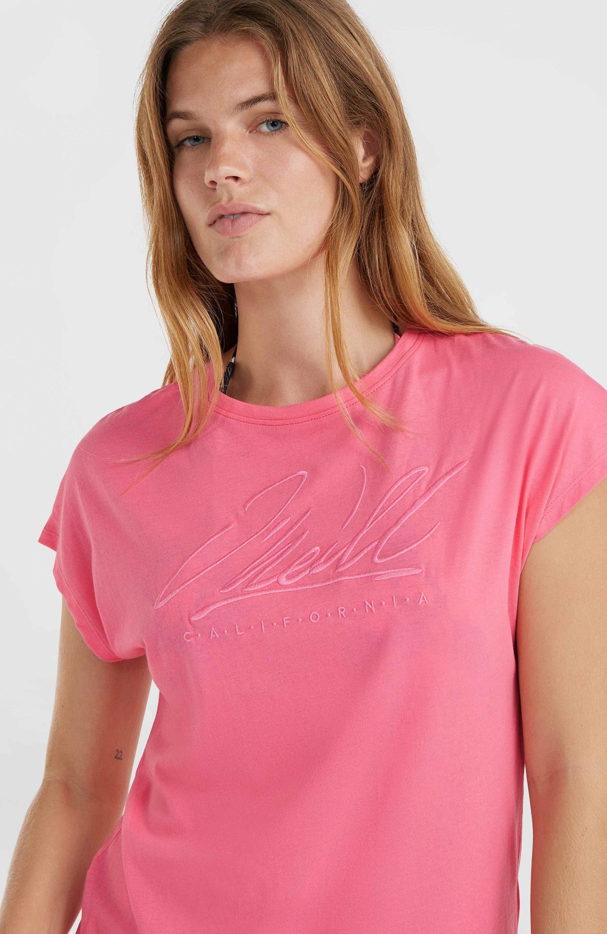T-shirt Essentials O'Neill Signature | Perfectly Pink