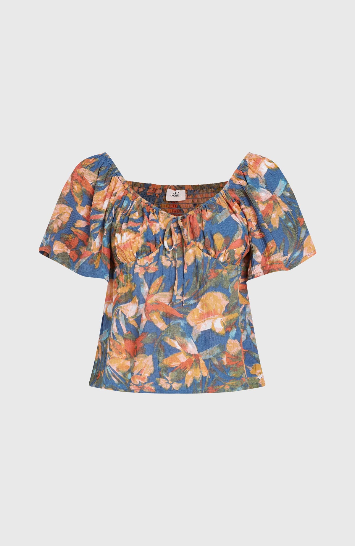 Haut en tissu Huges | Blue Painted Tropics