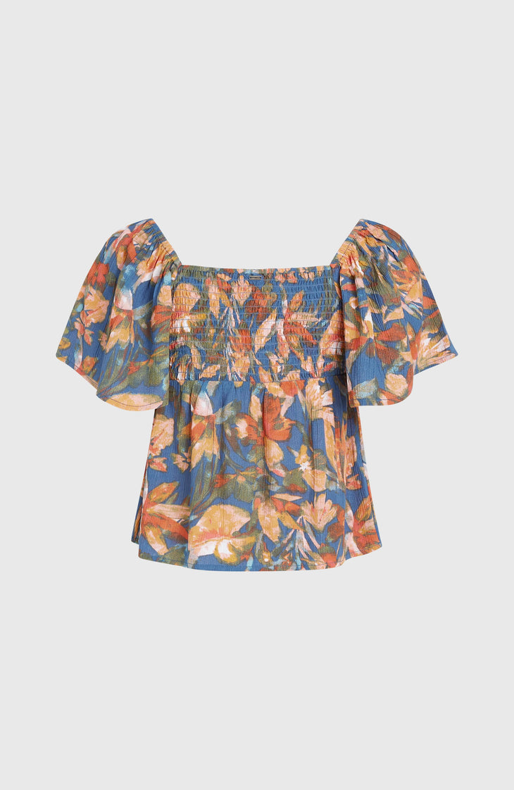 Haut en tissu Huges | Blue Painted Tropics