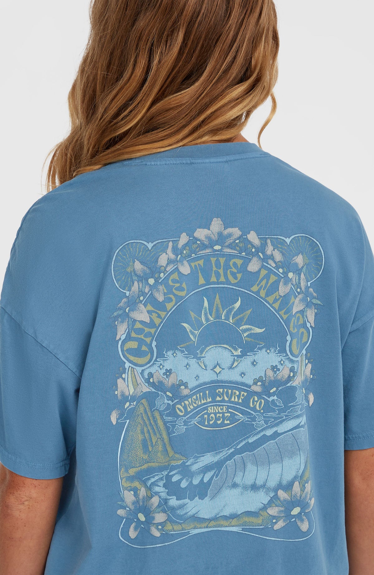 T-shirt Beach Vintage | Copen Blue