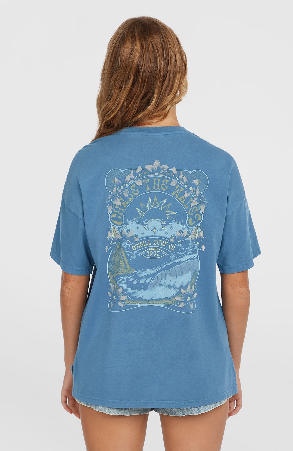 T-shirt Beach Vintage | Copen Blue