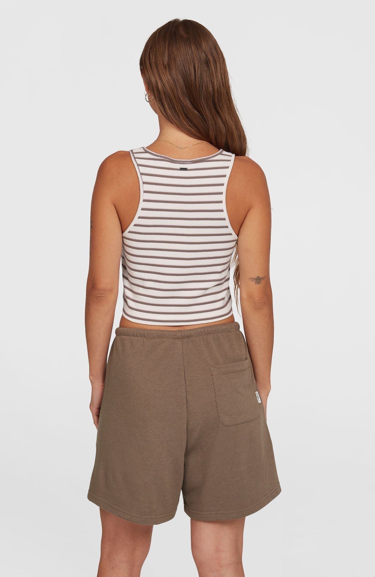Débardeur Jess Rib | White Yarn Dye Stripe