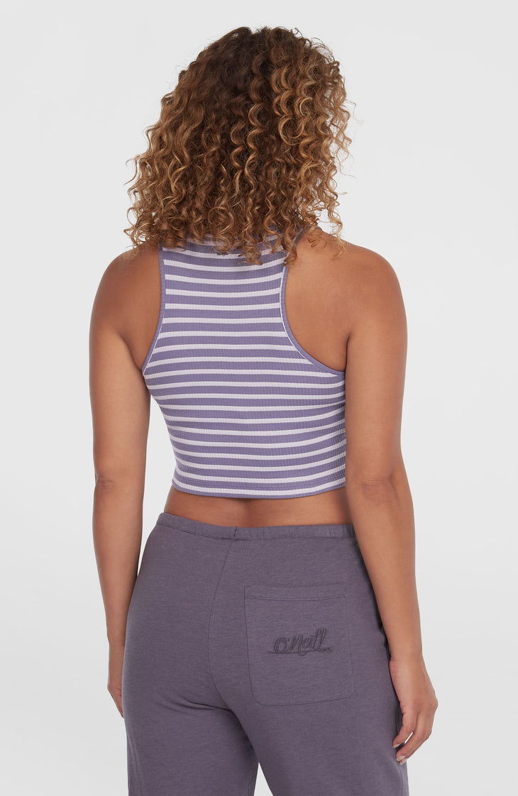 Débardeur Jess Rib | Purple Yarn Dye Stripe