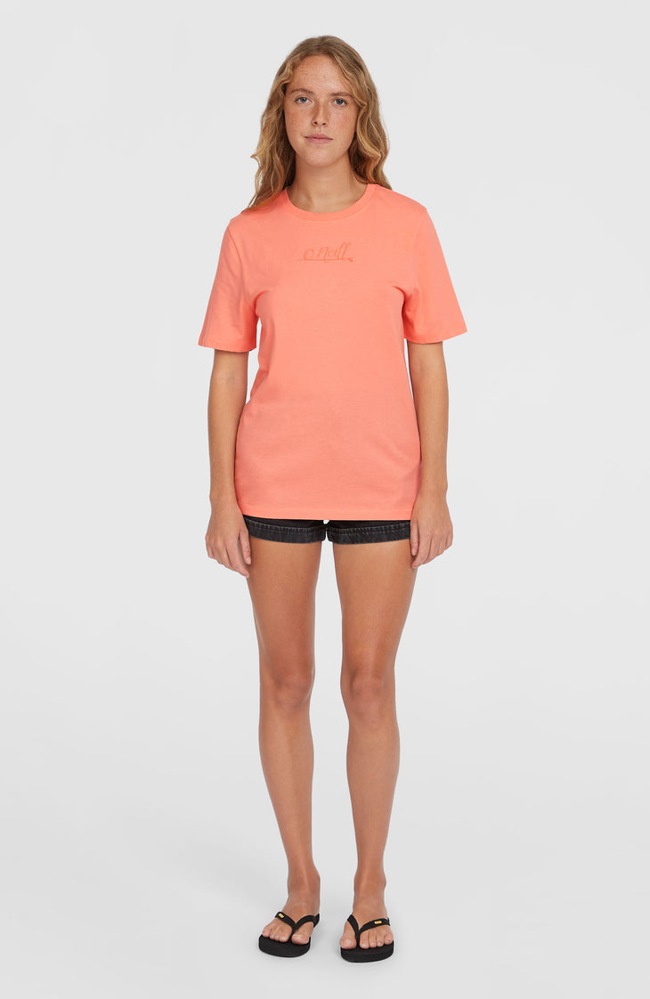 T-shirt Essentials Script | Coral Pink