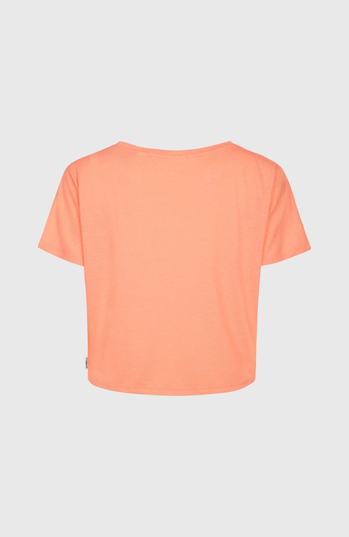 T-shirt drapé Essentials Script | Coral Pink