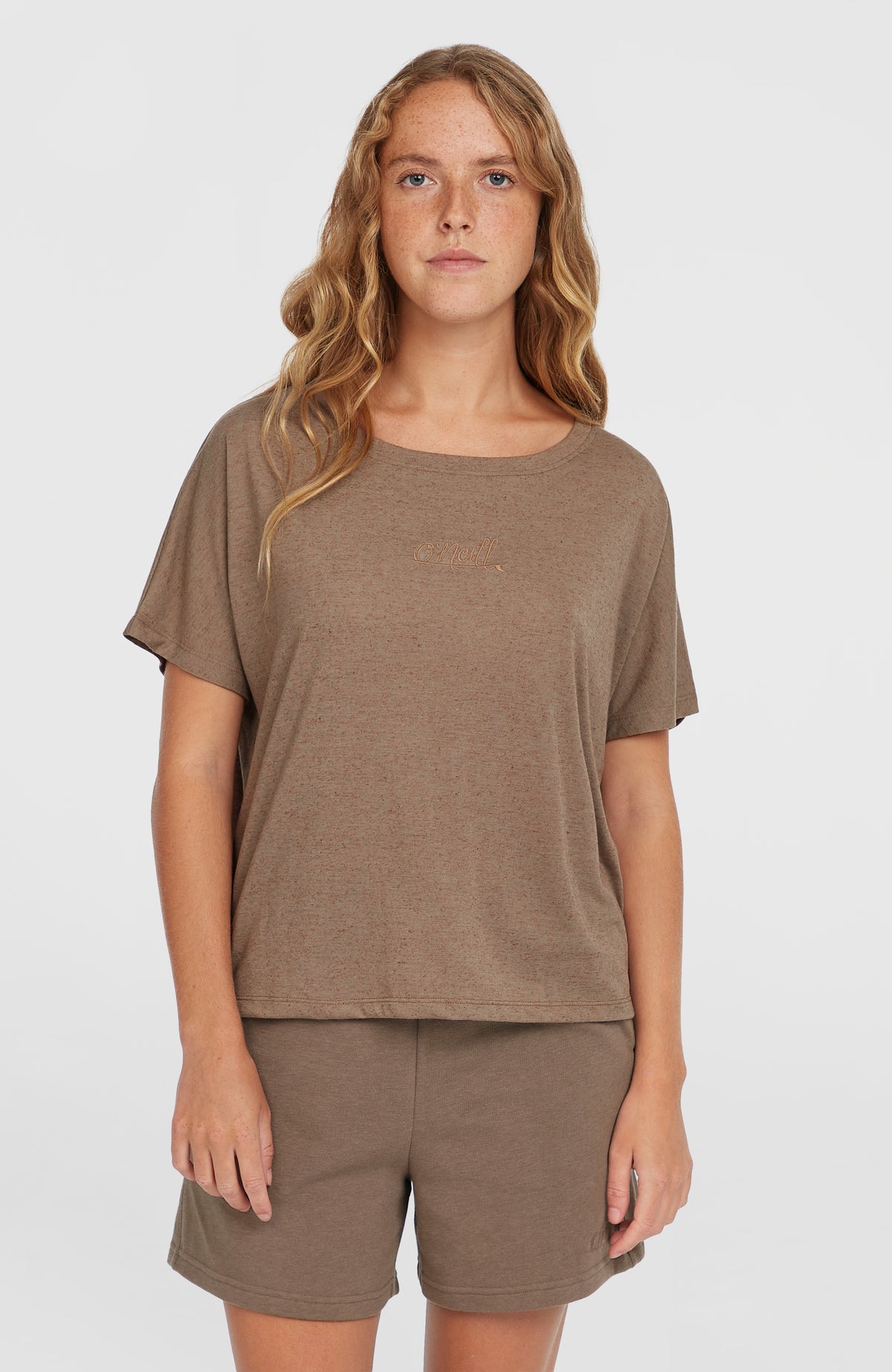 T-shirt drapé Essentials Script | Pure Cashmere