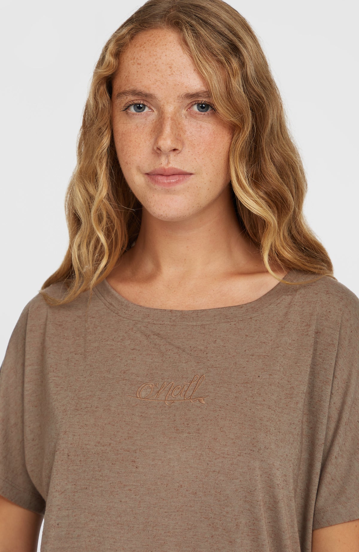 T-shirt drapé Essentials Script | Pure Cashmere