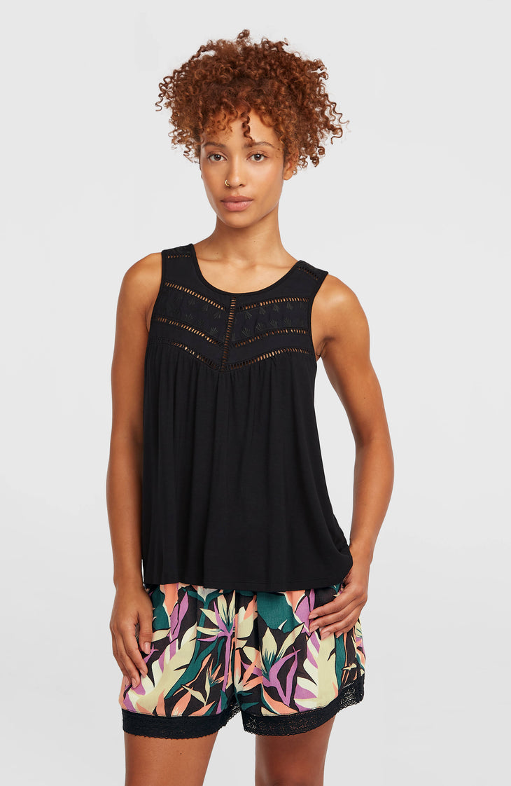 Débardeur à broderie Essentials Tokeena | Black Out
