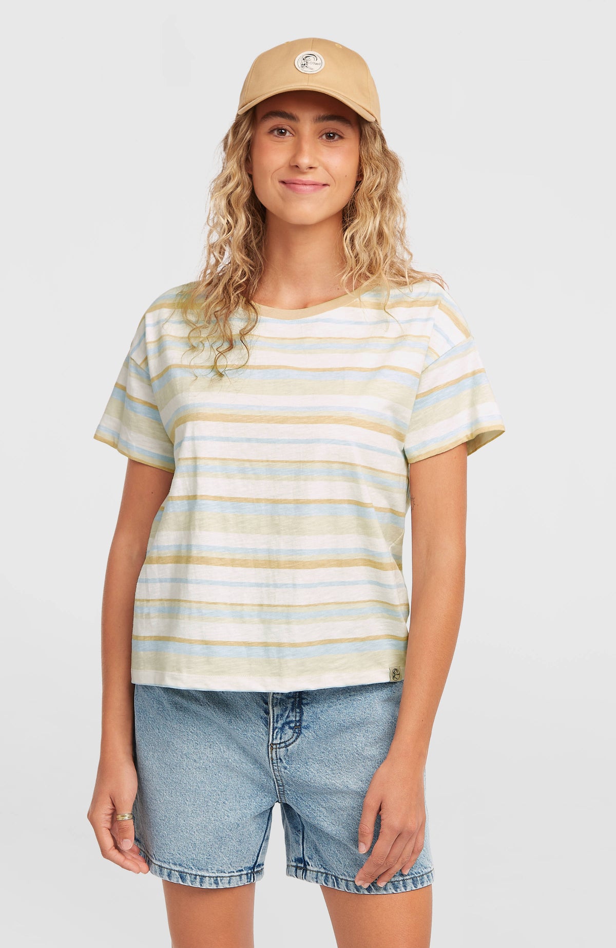 T-shirt O'Riginals Boxy Stripe | Blue Originals tee stripe