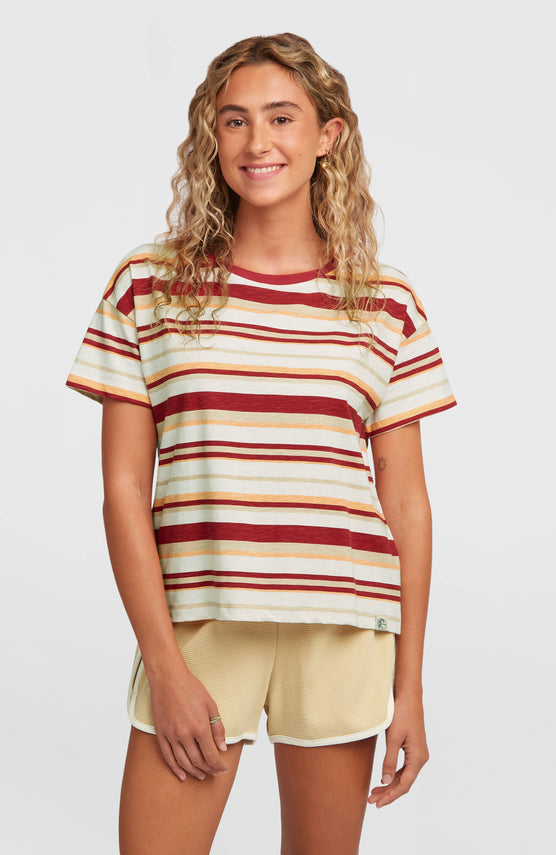 T-shirt O'Riginals Boxy Stripe | Beige Originals tee stripe