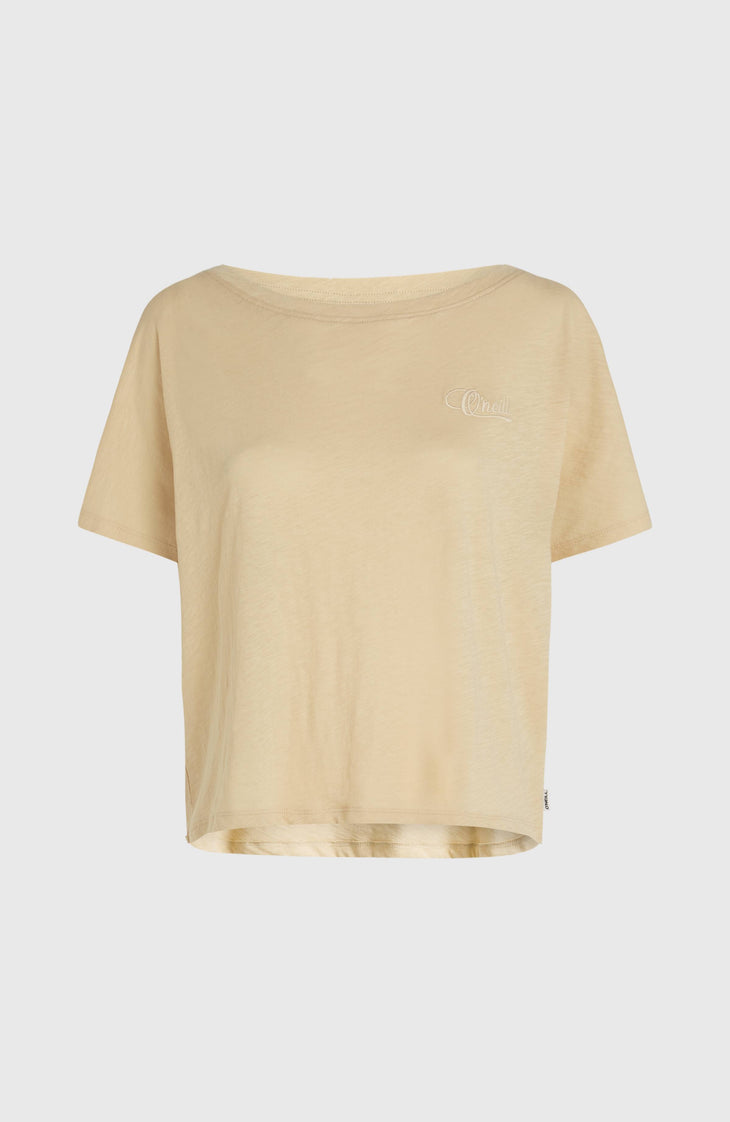 T-shirt Essentials O'Neill Script Scoop Neck | Cocoa Sand